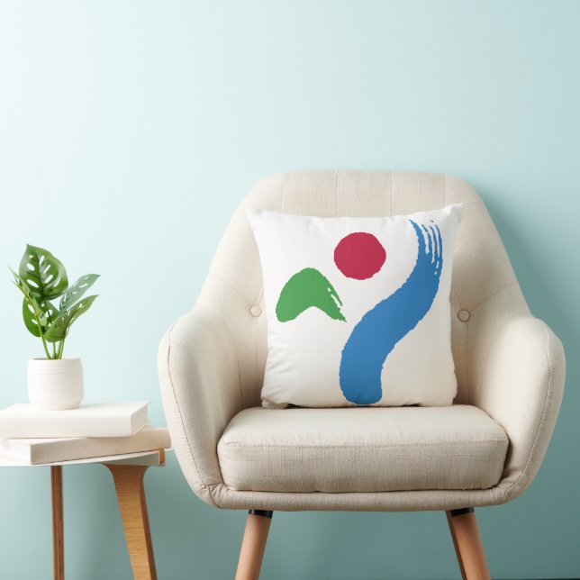 Seoul FLag on MoJo Pillow (Chair)