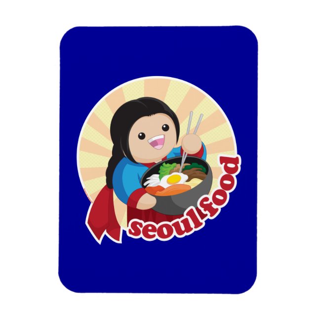 Seoul Food Magnet (Vertical)
