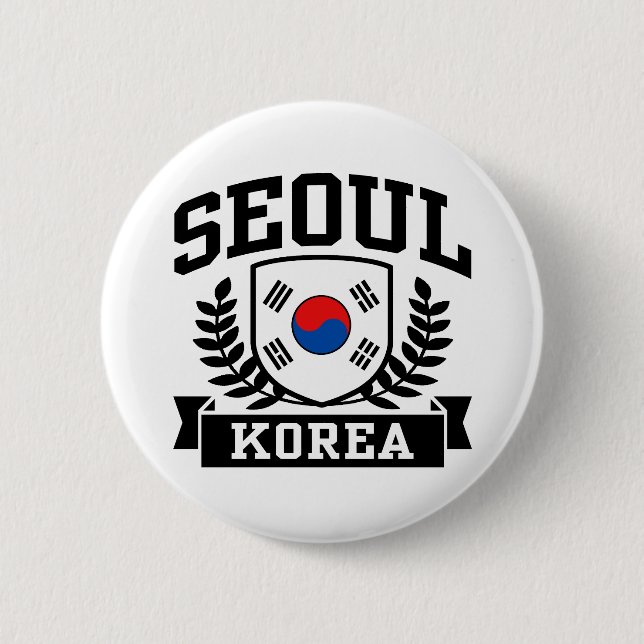 Seoul Korea Button (Front)