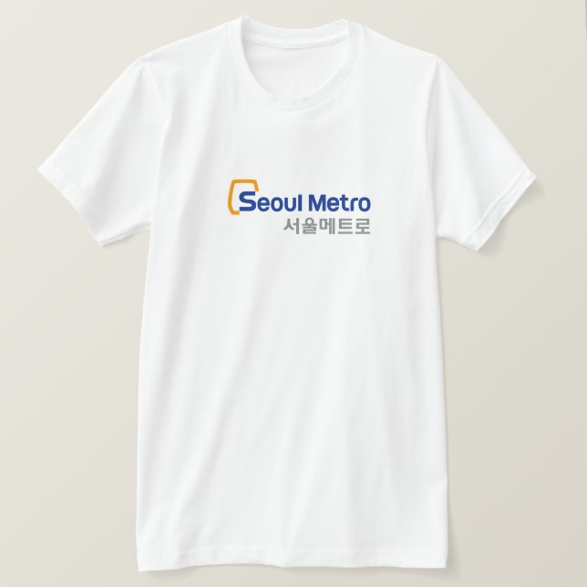 Seoul korea metro subway t-shirt (Design Front)
