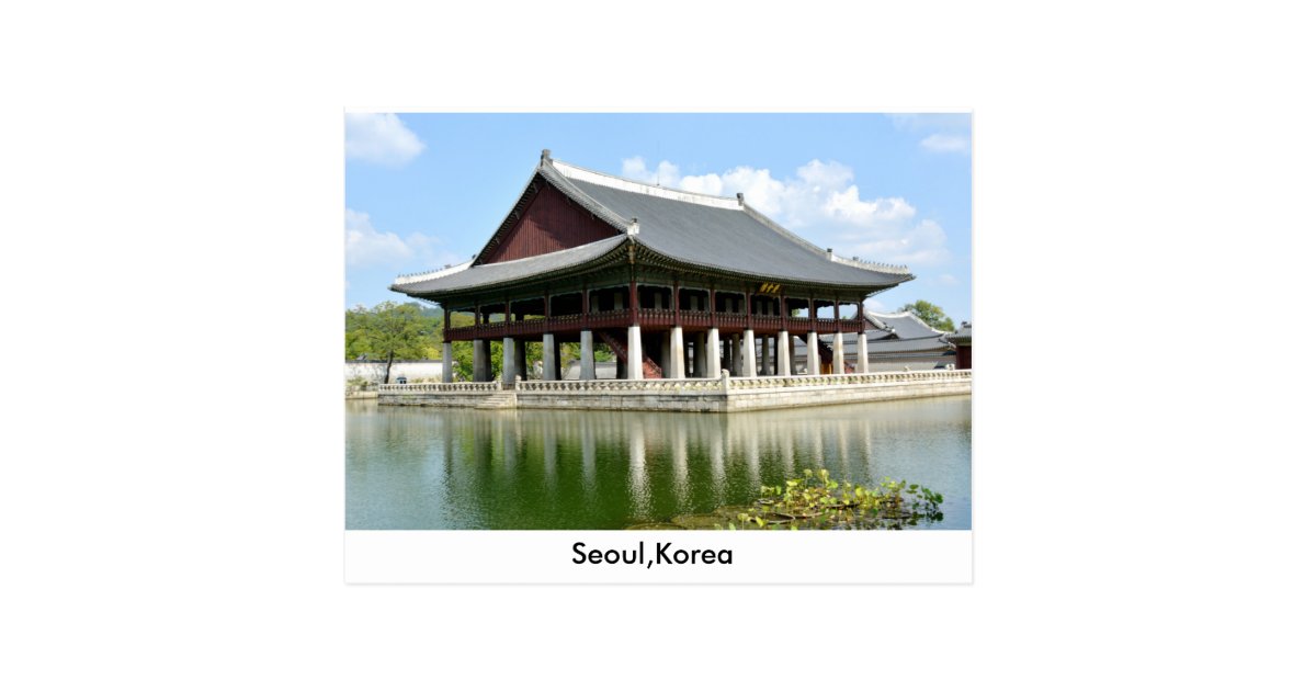 seoul korea postcard