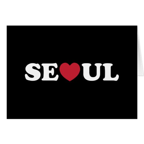Seoul Love Heart Card