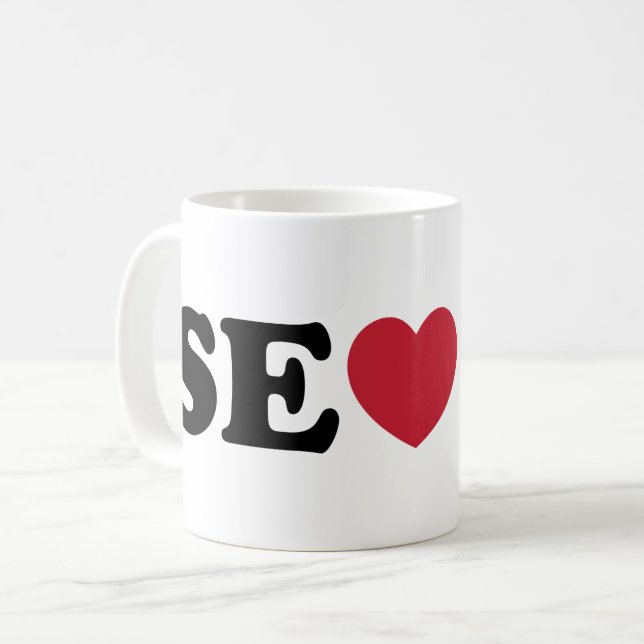 Seoul Love Heart Coffee Mug (Front Left)