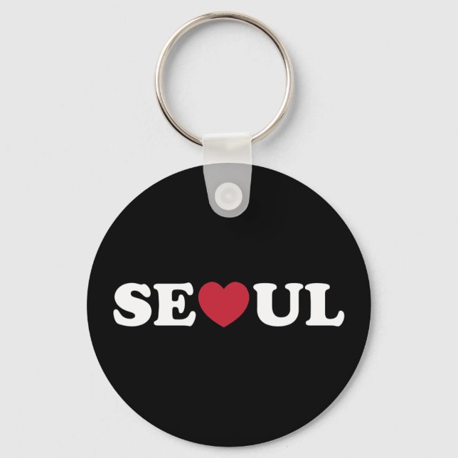Seoul Love Heart Keychain (Front)