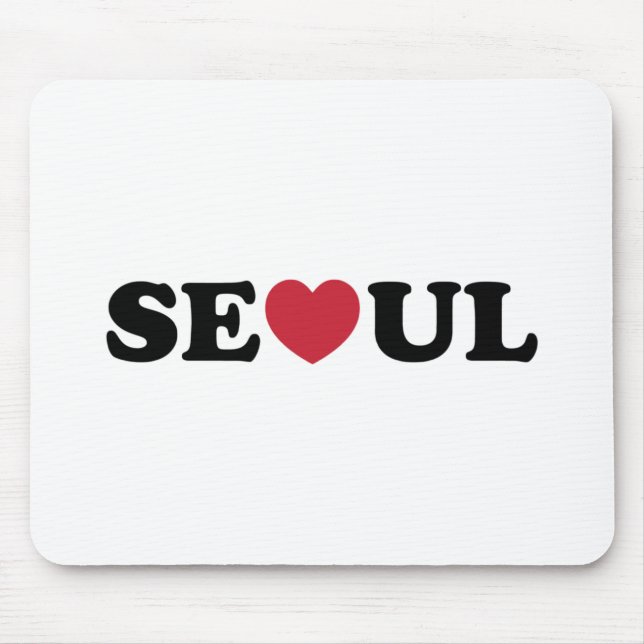 Seoul Love Heart Mouse Pad (Front)
