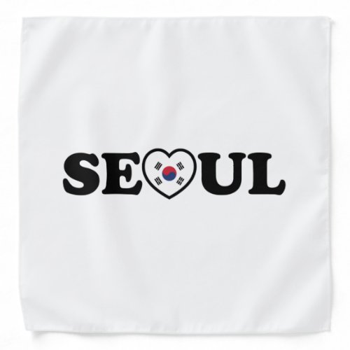 Seoul Love Heart Taegeukgi Flag Bandana