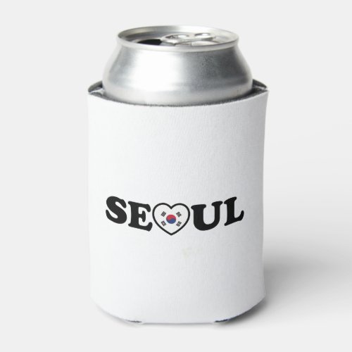 Seoul Love Heart Taegeukgi Flag Can Cooler