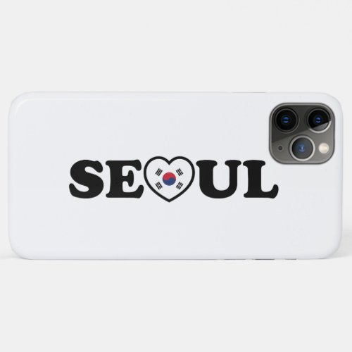 Seoul Love Heart Taegeukgi Flag iPhone 11 Pro Max Case