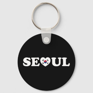 Seoul Love Heart Taegeukgi Flag Keychain