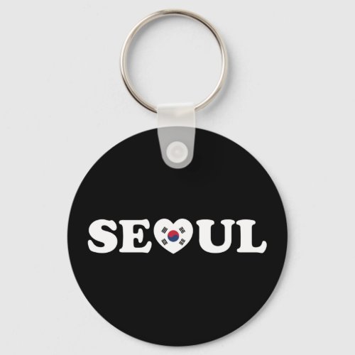 Seoul Love Heart Taegeukgi Flag Keychain