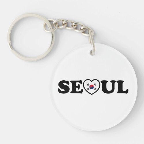 Seoul Love Heart Taegeukgi Flag Keychain