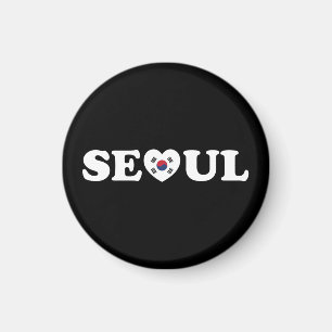 Seoul Love Heart Taegeukgi Flag Magnet