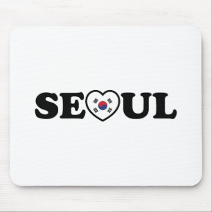 Seoul Love Heart Taegeukgi Flag Mouse Pad