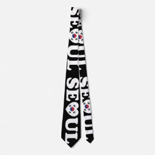 Seoul Love Heart Taegeukgi Flag Neck Tie