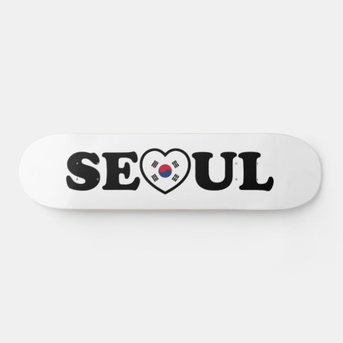 Seoul Love Heart Taegeukgi Flag Skateboard