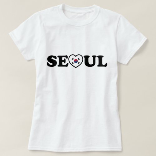 Seoul Love Heart Taegeukgi Flag T_Shirt