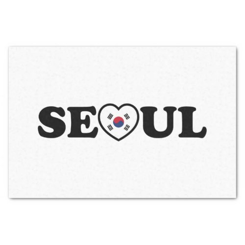 Seoul Love Heart Taegeukgi Flag Tissue Paper