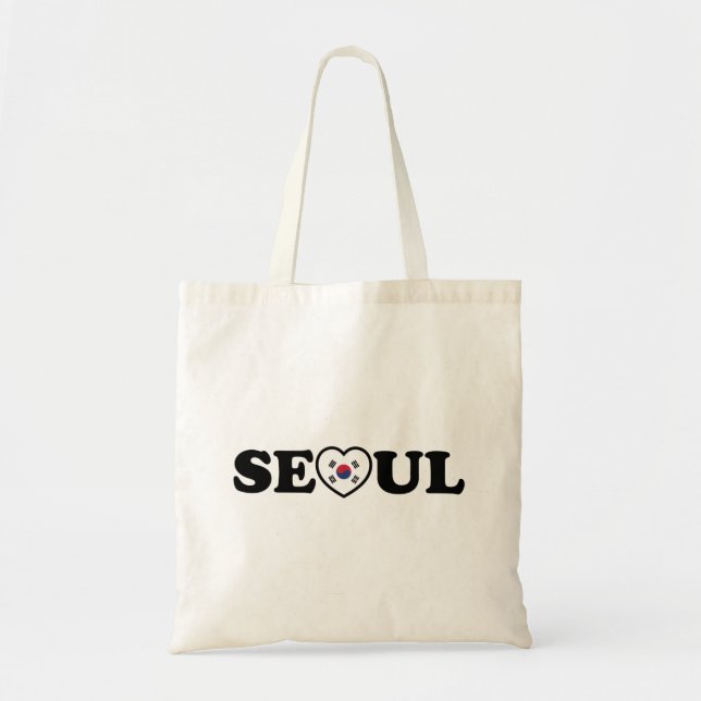 Seoul Love Heart Taegeukgi Flag Tote Bag (Front)