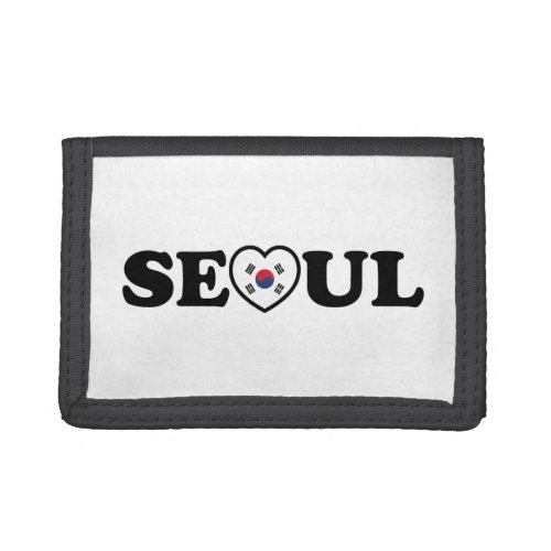 Seoul Love Heart Taegeukgi Flag Trifold Wallet