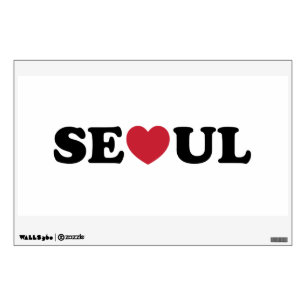 Seoul Love Heart Wall Decal
