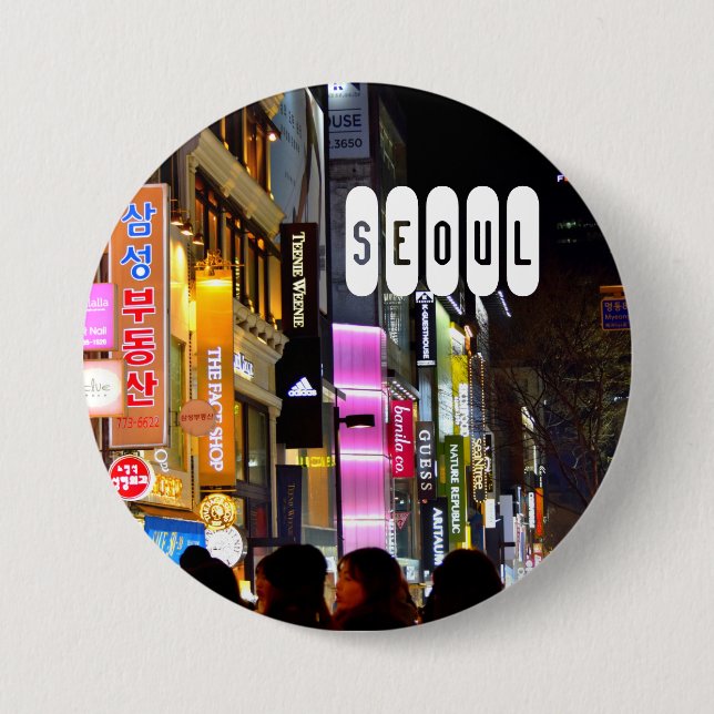 Seoul of South Korea Button (Front)