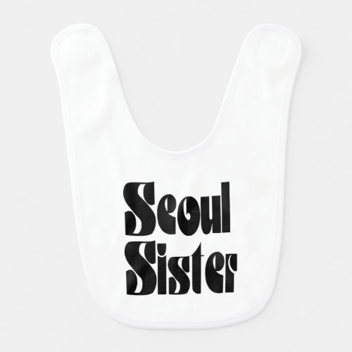 Seoul Sister Baby Bib