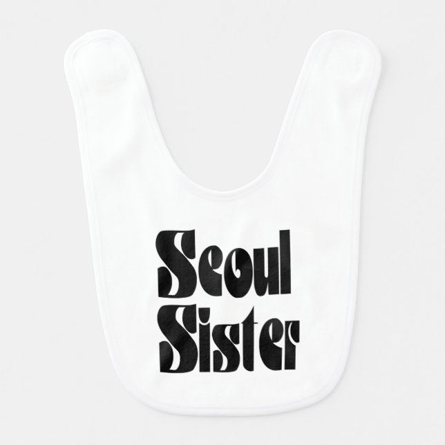 Seoul Sister Baby Bib (Front)