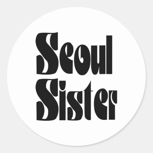 Seoul Sister Classic Round Sticker