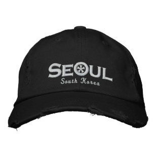 Seoul - South Korea Embroidered Baseball Hat