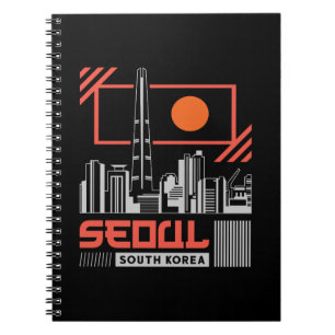 Seoul South Korea Modern Skyline Travel Design Notebook