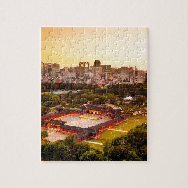 Seoul South Korea Skyline Jigsaw Puzzle (Vertical)