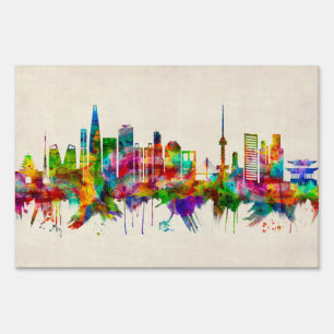 Seoul South Korea Skyline Sign