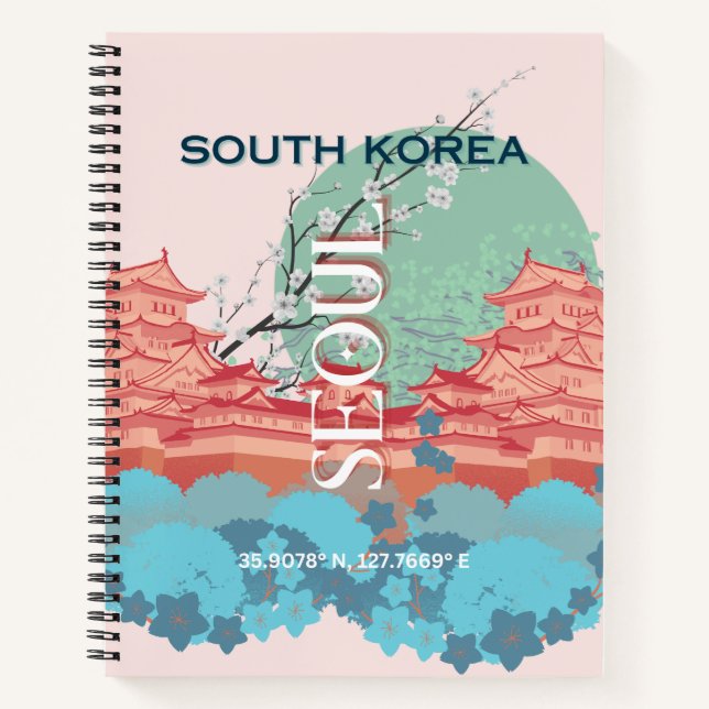 Seoul South Korea Travel Art Notebook (Front)