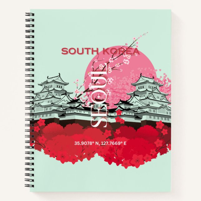Seoul South Korea Travel Art Notebook (Front)