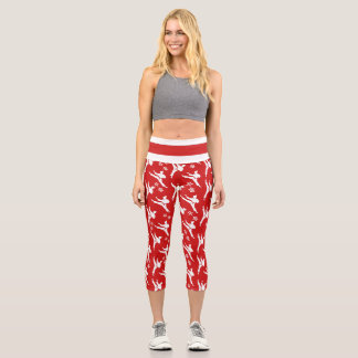 Seoul Spirit Sports Leggings Red