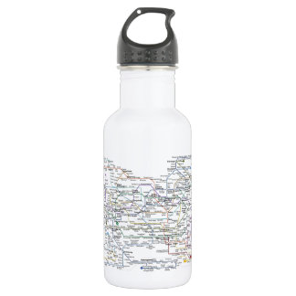 Seoul Subway Map Water Bottle