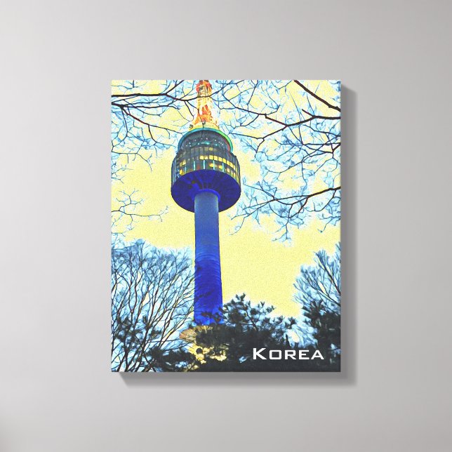 Seoul Tower Korea travel photography Canvas Print (Front)
