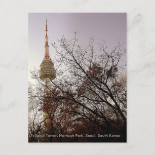 Seoul Tower/ Namsan Park, Seoul, South Korea Postcard