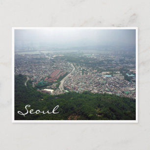 seoul view postcard