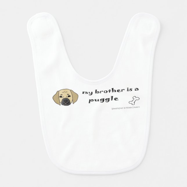 sep24 puggle baby bib (Front)