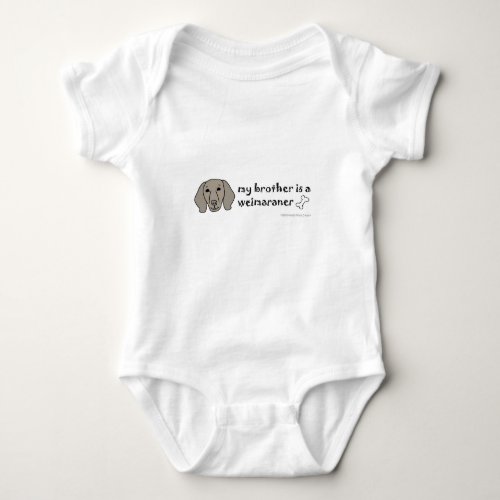 sep4 weimaraner baby bodysuit