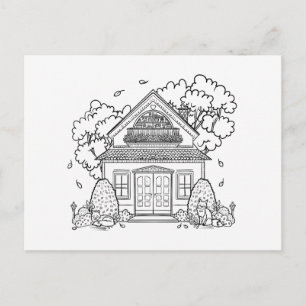 Sep House Holiday Postcard