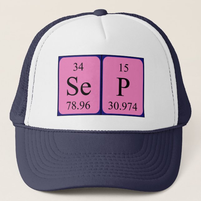 Sep periodic table name hat (Front)