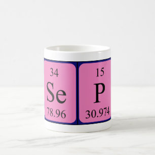 Sep periodic table name mug
