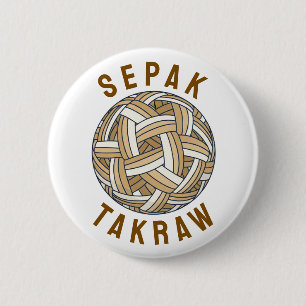 Sepak Takraw Woven Ball Button