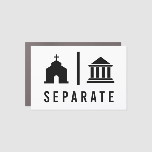 Separate Church and State Car Magnet