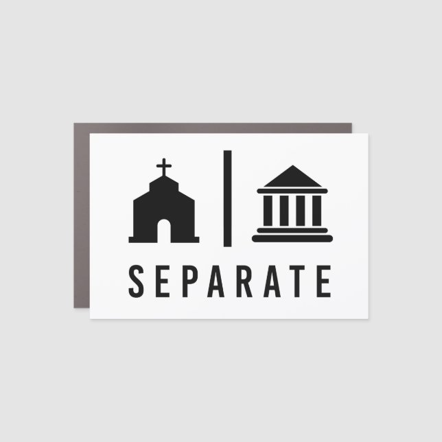 Separate Church and State Car Magnet (Front)