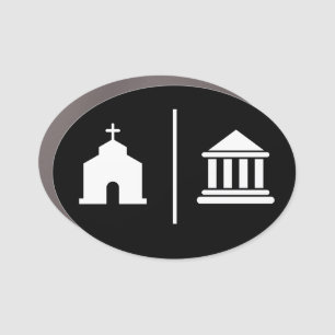 Separate Church and State Car Magnet