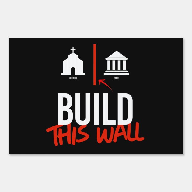 Separate Church and State Sign (Front)