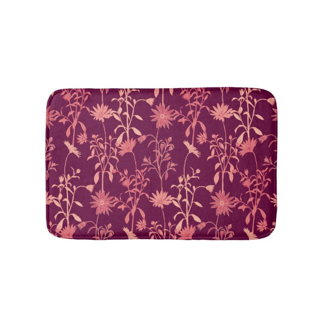Separate Elements: Floral Vintage Bath Mat (Front)